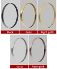 Το διακοσμητικό χρυσό/μαύρο πλαίσιο καθρεφτών σχεδιαγράμματος αργιλίου ανεφοδιασμού εργοστασίων fixie πλαισιώνει το αργίλιο