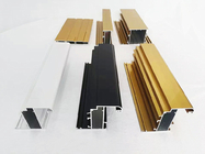 Χρυσά σχεδιαγράμματα εξώθησης πορτών παραθύρων αργιλίου υποβολής σε ανοδική οξείδωση 1.3mm πάχος