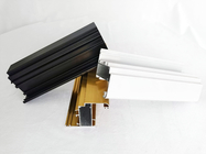Χρυσά σχεδιαγράμματα εξώθησης πορτών παραθύρων αργιλίου υποβολής σε ανοδική οξείδωση 1.3mm πάχος