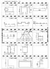 Ντυμένα σκόνη σχεδιαγράμματα εξώθησης παραθύρων πορτών αλουμινίου 6063 T5